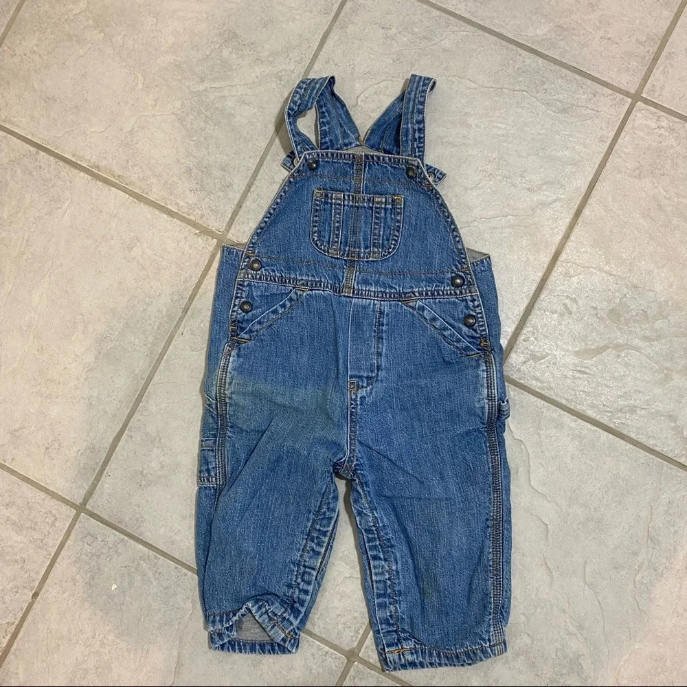 Overalls 12-18 months Gap Denim blue jean,